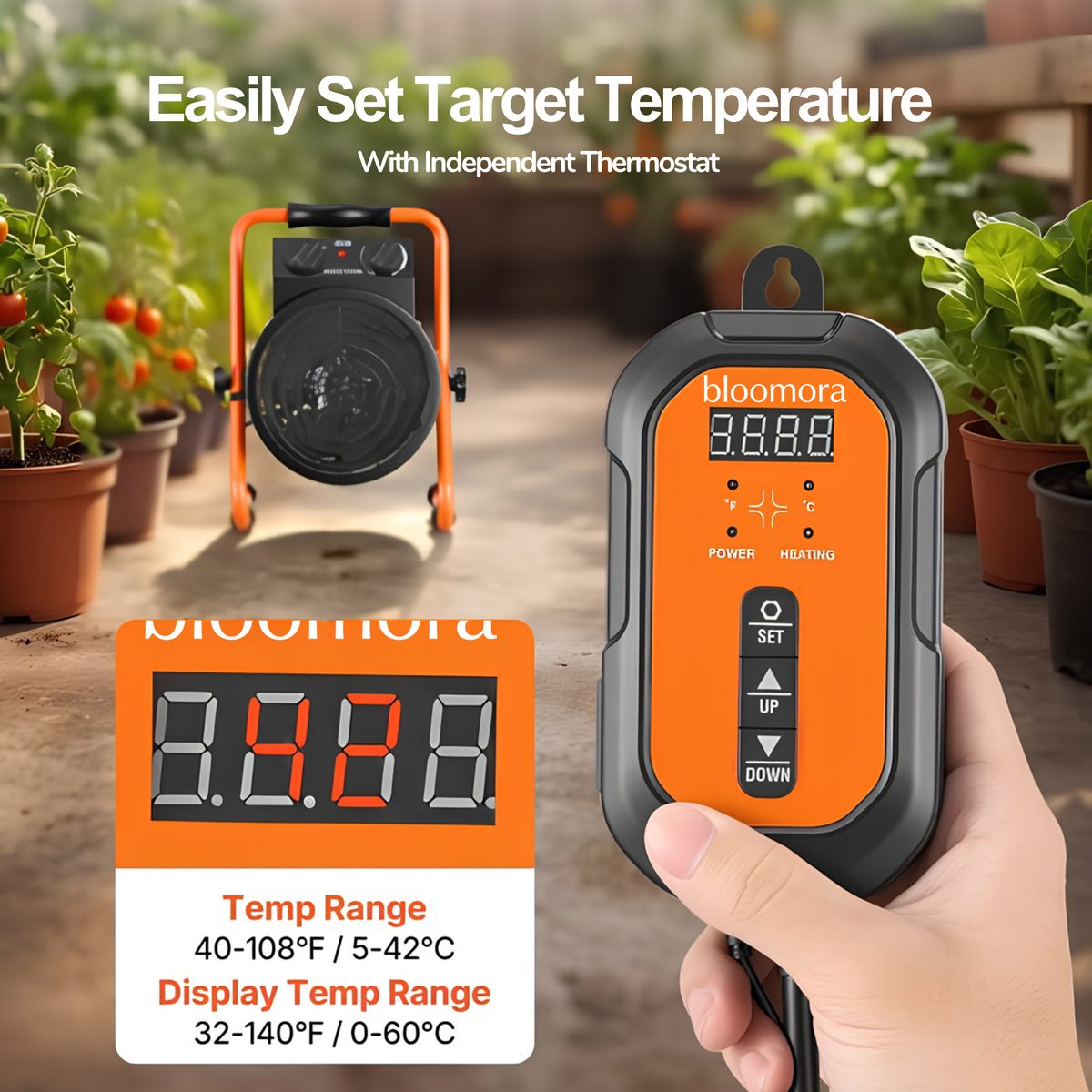 Bloomora™ Electric Greenhouse Heater
